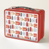 ロンドンランドマークアイコンコラージュ メタルランチボックス (裏面)