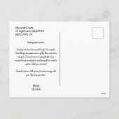 ロンドンランドマークス旅行をテーマにしたプリント シーズンポストカード (裏面)