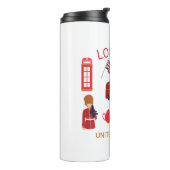 ロンドンランドマークス旅行をテーマにしたプリント タンブラー (回転左)