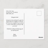 ロンドンランドマークス旅行をテーマにしたプリント ポストカード (裏面)