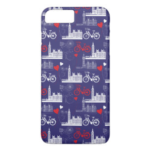 ロンドンランドマークパターン iPhone 8 PLUS/7 PLUSケース