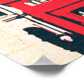 ロンドンランドマークヴィンテージ写真 ポスター (角)