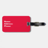 ロンドンレッドテレフォンボックス ラゲッジタグ (裏面横)