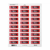 ロンドンレッドテレフォンボックス ラベル (フルシート)