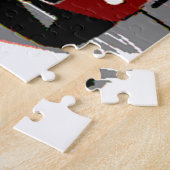 ロンドンレッドバスアートトラベル ジグソーパズル (側面)