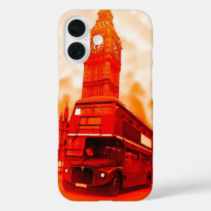 ロンドンレッドバスビッグベン iPhone 16ケース