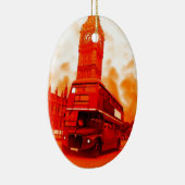 ロンドンレッドバス&ビッグベン セラミックオーナメント (右)