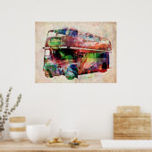 ロンドンレッドバス ポスター (キッチン)