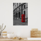 ロンドンレッド電話ボックス ポスター (キッチン)
