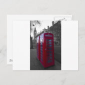 ロンドンレッド電話ボックス ポストカード (正面/裏面)