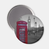 ロンドンレッド電話ボックス マグネット (正面/裏面)