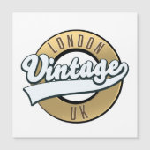 ロンドンレトロUKヴィンテージロゴ. (正面)