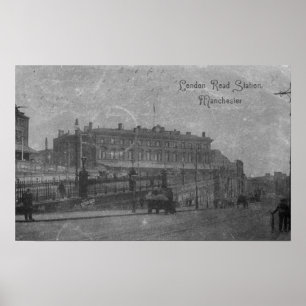 ロンドンロードステーション，マンチェスター， c.1910 ポスター