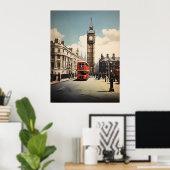 ロンドンヴィンテージのポスター ポスター (ホームオフィス)