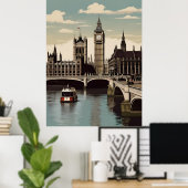 ロンドンヴィンテージのポスター ポスター (ホームオフィス)