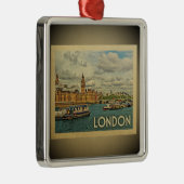 ロンドンヴィンテージトラベルオーナメントUK メタルオーナメント (右)