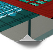 ロンドンヴィンテージ旅行ポスター ポスター (角)