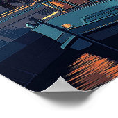 ロンドンヴィンテージ旅行 ポスター (角)