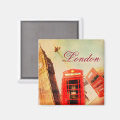 ロンドンヴィンテージ マグネット (正面/裏面)