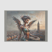 ロンドン上空のブラックエンジェル 薄葉紙 (正面)