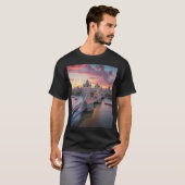 ロンドン上空の夕日 Tシャツ (正面フル)