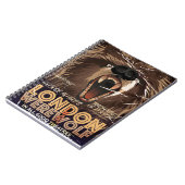 ロンドン人狼ヴィンテージポスター ノートブック (左側)