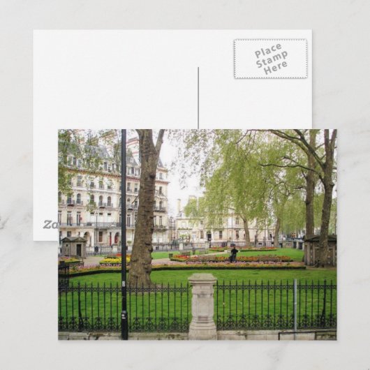 ロンドン公園 ポストカード (正面/裏面)