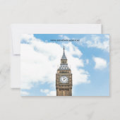 ロンドン写真 - 3x5 セーブ・ザ・デート (裏面)