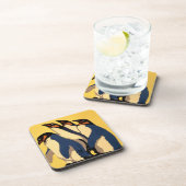 ロンドン動物園への地下鉄の乗り入れポスター コースター (右側)