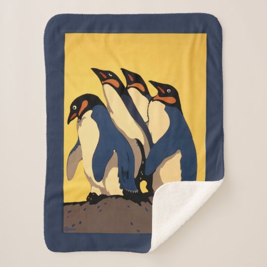 ロンドン動物園への地下鉄の乗り入れポスター シェルパブランケット (正面)