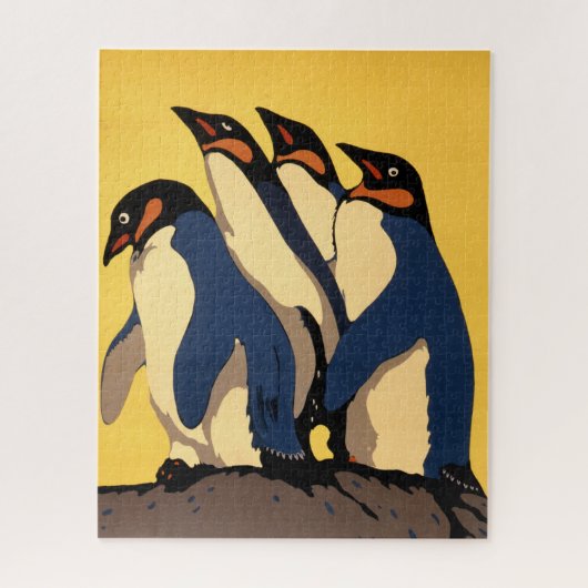 ロンドン動物園への地下鉄の乗り入れポスター ジグソーパズル (縦)