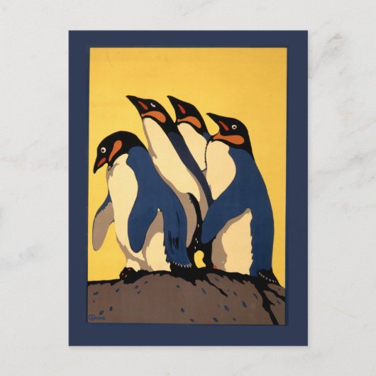 ロンドン動物園への地下鉄の乗り入れポスター ポストカード (正面)