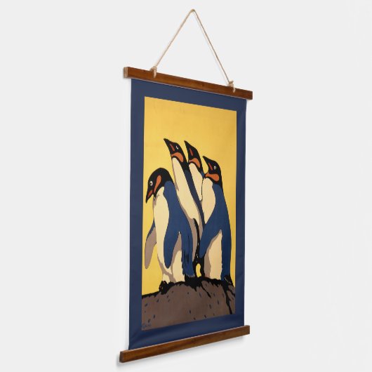 ロンドン動物園への地下鉄の乗り入れポスター 吊り下げ型タペストリー (傾斜あり)