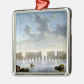 ロンドン古い橋(油)、c.1630 メタルオーナメント (左)