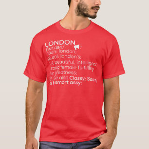 ロンドン名ロンドン定義ロンドン女性名L Tシャツ