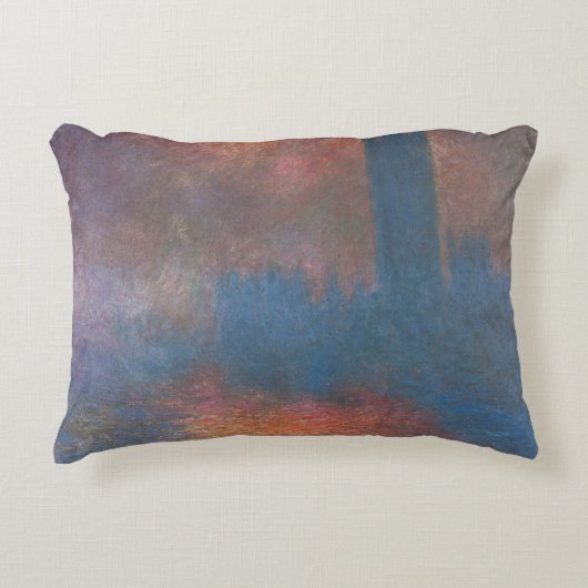 ロンドン国会議事堂クロード・モネ アクセントクッション (正面)
