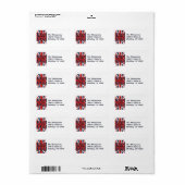 ロンドン国旗/宛名ラベル ラベル (フルシート)