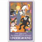 ロンドン地下地下鉄の旅行ポスター シール (正面)