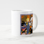 ロンドン地下地下鉄の旅行ポスター ジャンボコーヒーマグカップ (正面右)