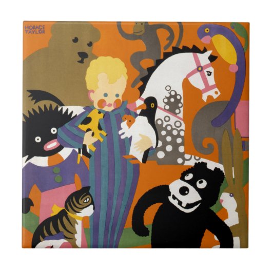 ロンドン地下地下鉄の旅行ポスター タイル (正面)