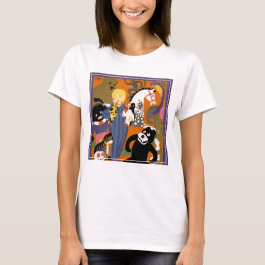 ロンドン地下地下鉄の旅行ポスター Tシャツ (正面)