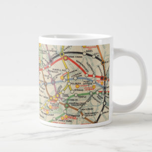 ロンドン地下鉄地図 ジャンボコーヒーマグカップ