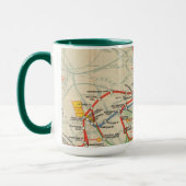 ロンドン地下鉄道地図 マグカップ (左)
