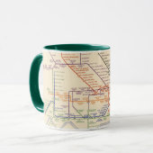 ロンドン地下鉄道地図 マグカップ (正面左)