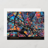 ロンドン地図はがき ポストカード (正面/裏面)