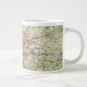 ロンドン地域の地図 ジャンボコーヒーマグカップ (右)