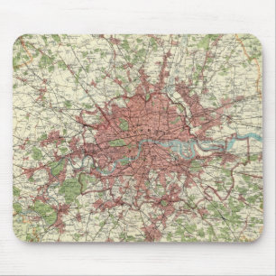 ロンドン地域の地図 マウスパッド