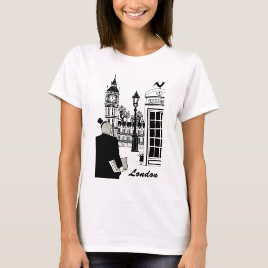 ロンドン場面 Tシャツ (正面)