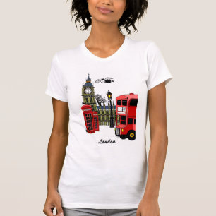 ロンドン場面 Tシャツ