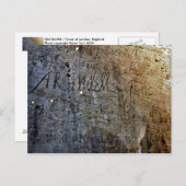 ロンドン塔の古い落書き ポストカード (正面/裏面)